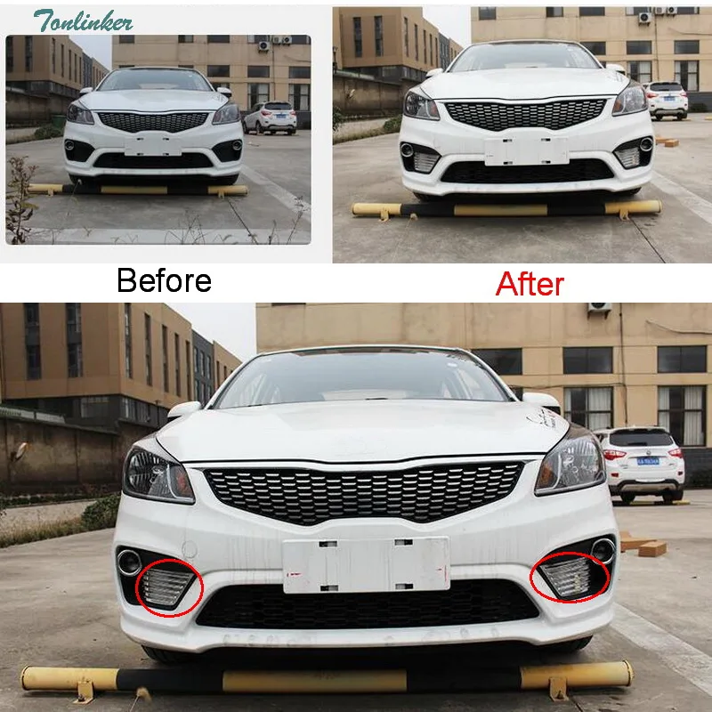 Tonlinker обложка чехол наклейки для KIA K2 Рио 2017-18 автомобильный Стайлинг 2 шт.