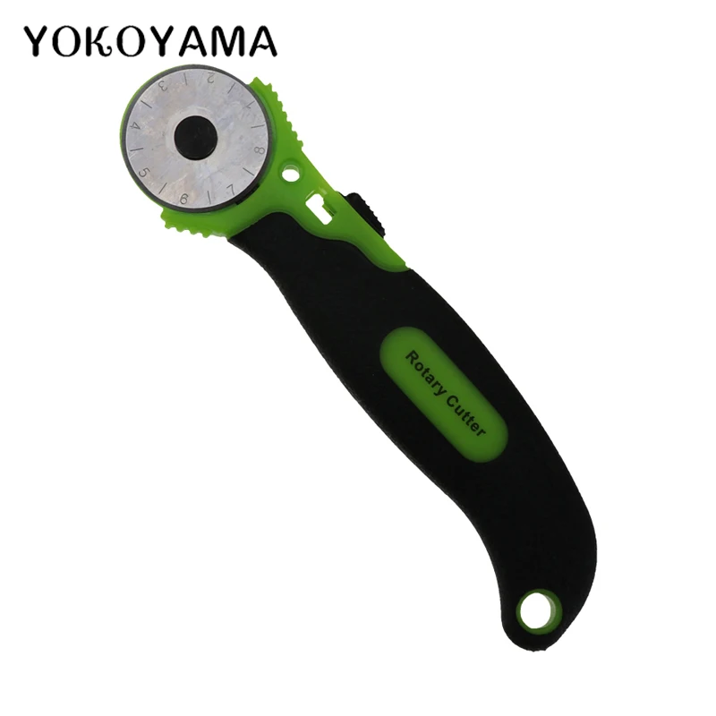 Ротационный зеленый резак YOKOYAMA 28 мм для ткани лоскутный роликовый круглый нож