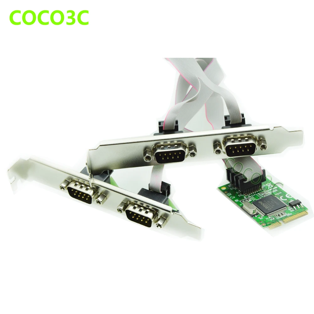 Высококачественный мини контроллер PCI Express с 4 последовательными портами плата PCIe