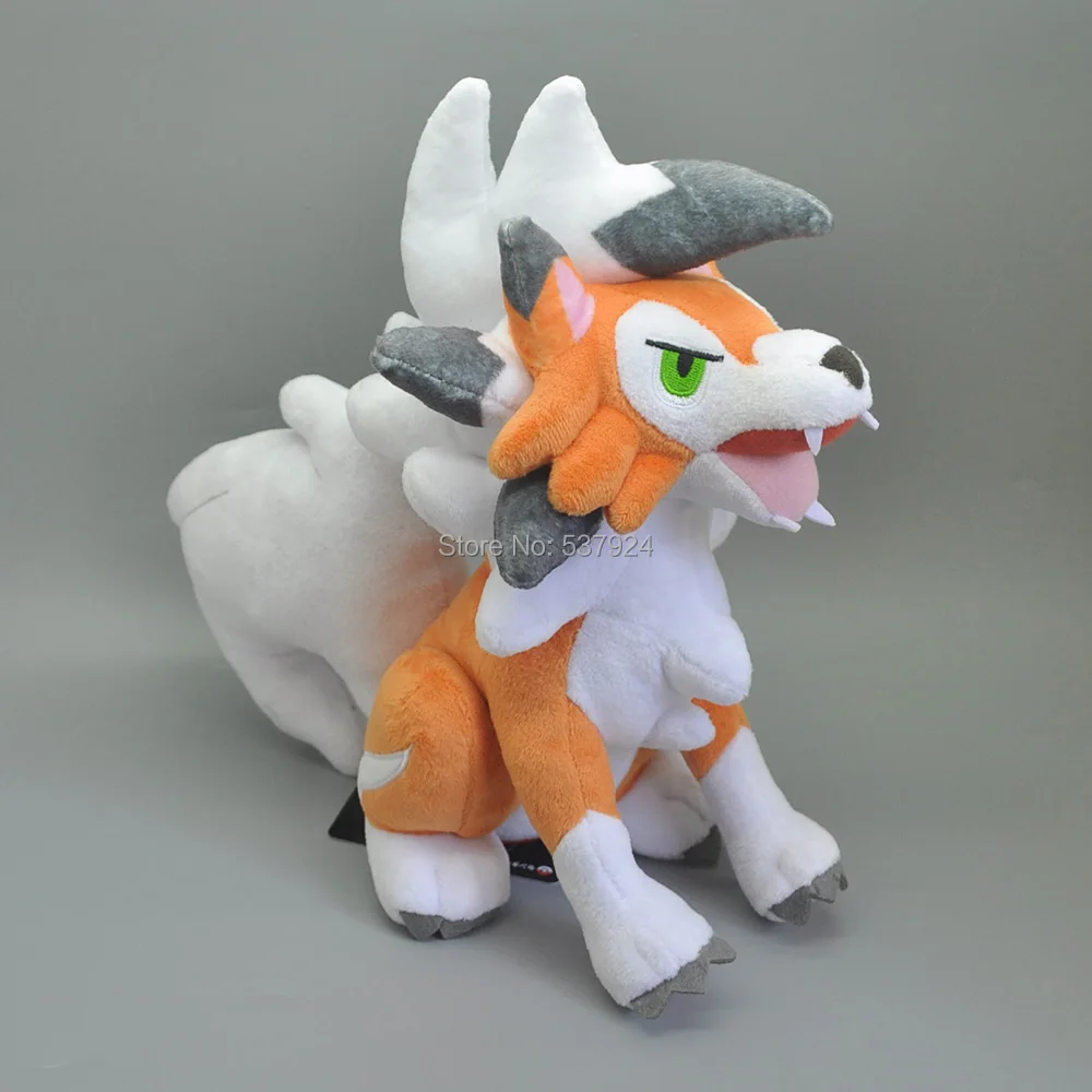 Новая Сидящая Lycanroc Сумерки форма рок 9 5 &quot24 см плюшевая кукла|Персонажи