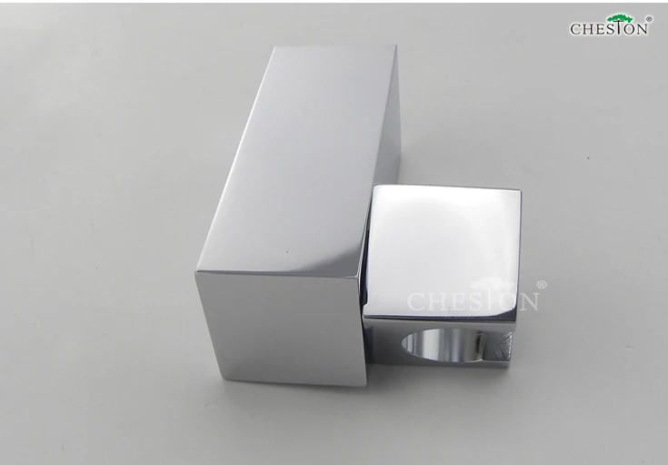 Латунная квадратная хромированная ручная Лейка для душа с настенным держателем