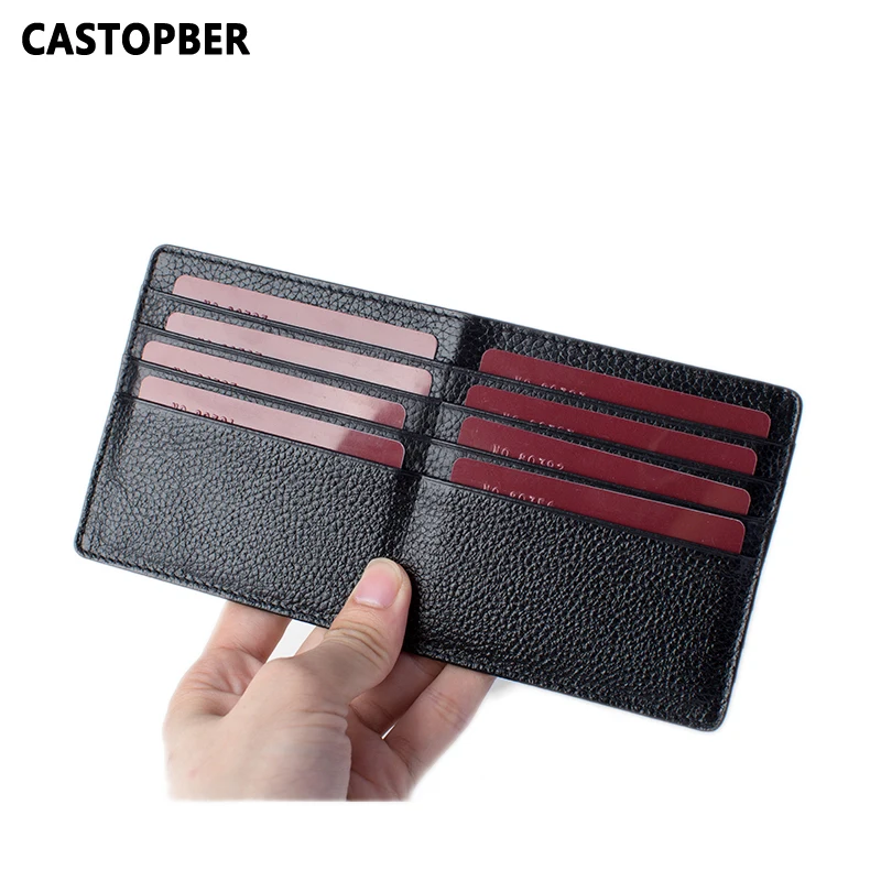 Мужской держатель для карт из натуральной коровьей кожи 16 отделов карт|id card holder