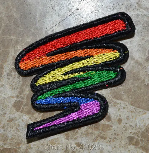 

120x rainbow flag Colorful Iron On Patches, sew on patch,Appliques, Made of Cloth,100% Guaranteed Quality