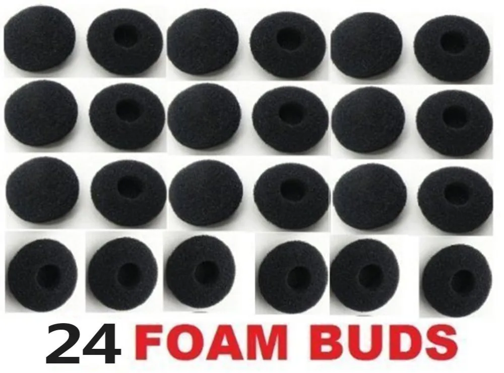 24 шт. черные детские наушники|sponge cover|foam earbudreplacement earpads |