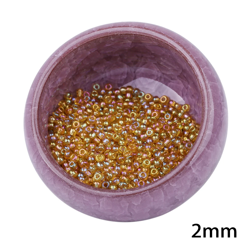 2 мм 1000 шт/партия стеклянные бусины для изготовления бижутерии рукоделия DIY