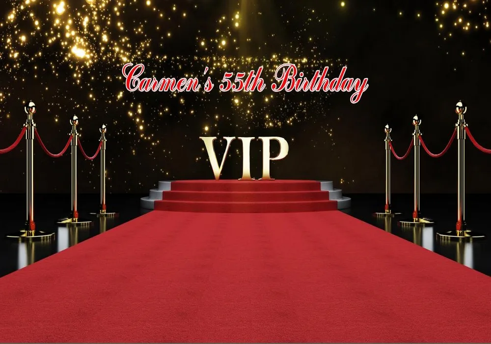 Пользовательские золотые Vip лестницы красный ковер сценический Фотофон