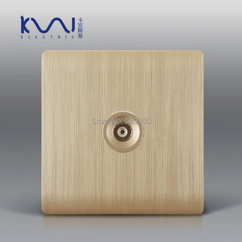 Бесплатная доставка роскошная настенная розетка Kempinski для одного ТВ цвет