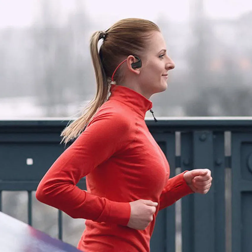 Askmeer 8 ГБ Mp3 музыкальный плеер гарнитуры беспроводные Bluetooth спортивные наушники с