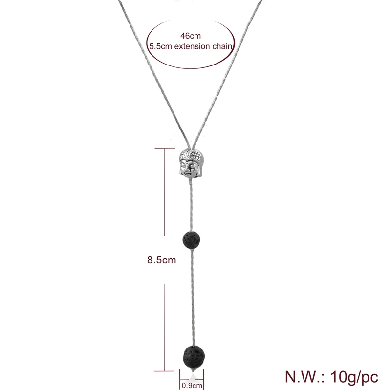 Привлекательные ожерелья и подвески из серебра 2019 пробы с головой Будды для