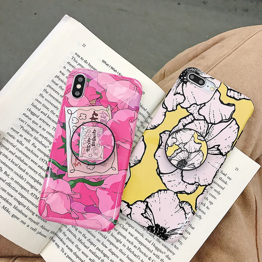 Цветочный силиконовый чехол для телефона iPhone 7 8 Plus XS Max XR Rose цветочные чехлы X 6 s 6S