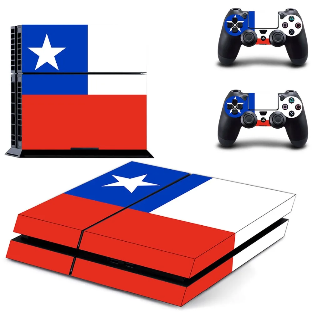 Наклейка на кожу чилийского национального флага PS4 Виниловая наклейка для Playstation