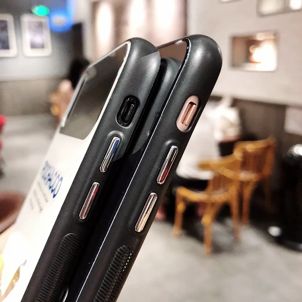 PEIPENG для iPhone 7 7Plus 6 6S 6Plus 8 8Plus X XR XS Max роскошный модный зеркальный противоударный