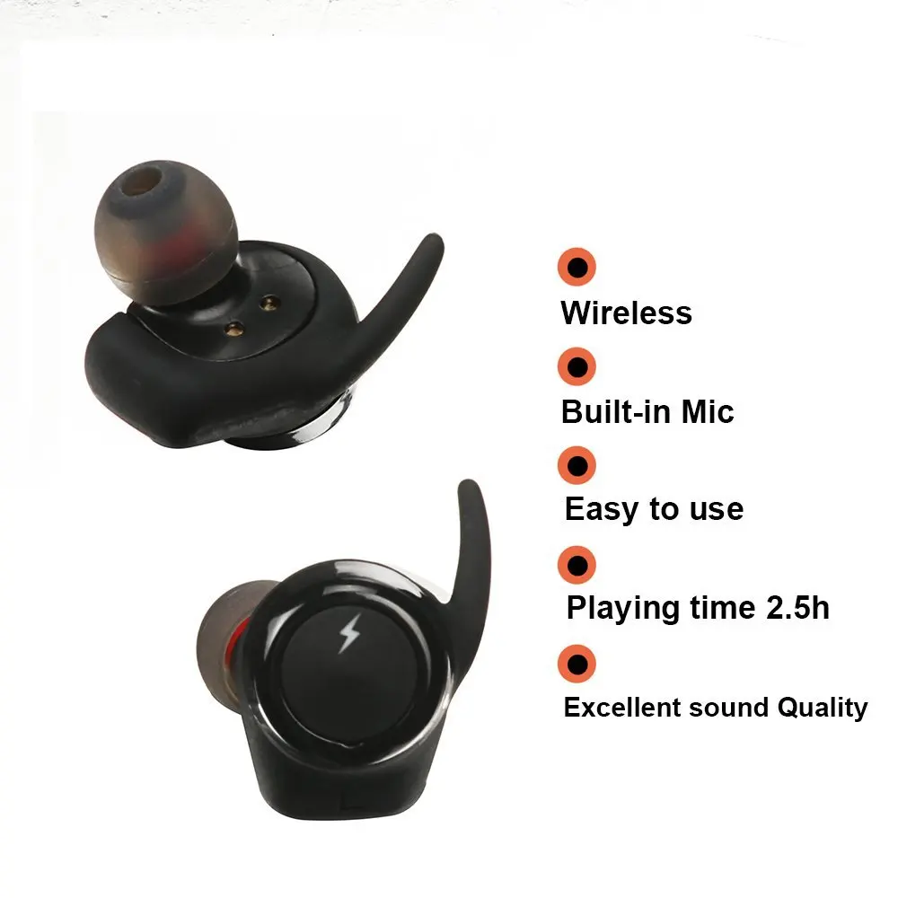 Sago новейшие беспроводные eadphones Bluetooth 5,0 стерео HD беспроводные наушники с микрофоном бинауральный вызов Автоматическое Сопряжение для iphone8