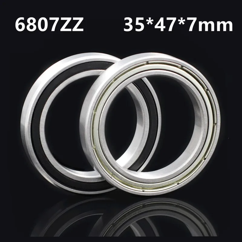 

Подшипник 6807ZZ, 35*47*7 (мм), 10 шт., металлический герметичный подшипник 6807, 6807Z, 6807ZZ, подшипники с глубоким желобом из хромистой стали