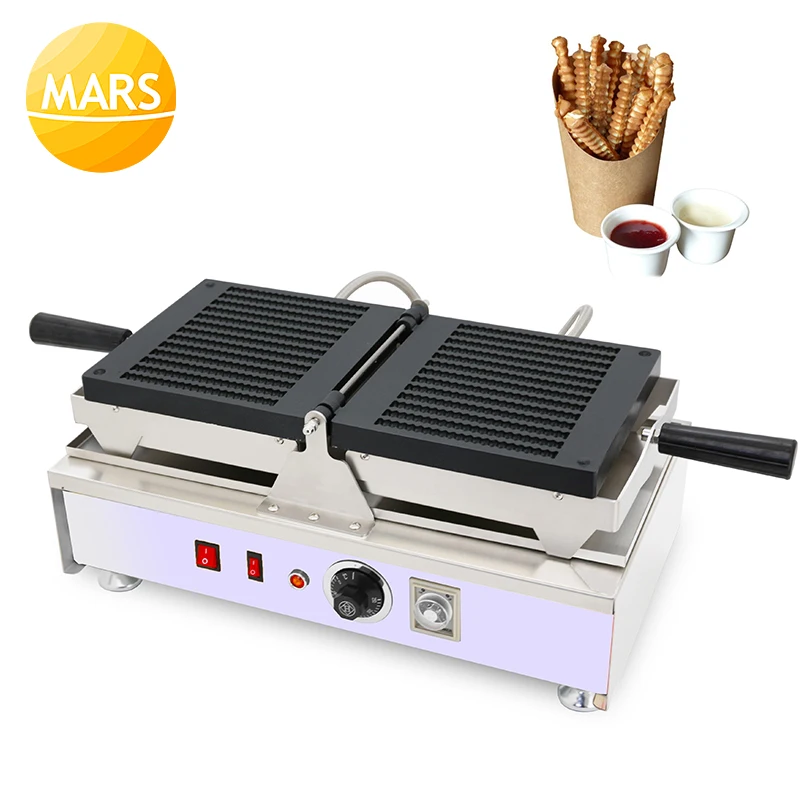 

Electric French Fries Maker Waffel Pommes Baker Machine Baker Non-stick Waffle Fries Baking Pan Equipment