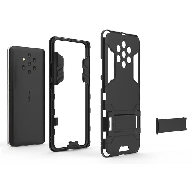 Чехол-броня для Nokia 9 PureView Защитный Гибридный Жесткий ПК из мягкой резины ТПУ 2 в 1