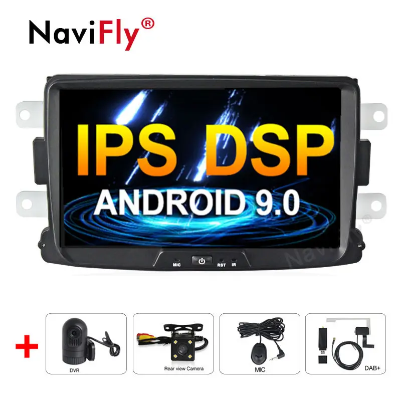Новинка! Автомобильный радиоприемник 8 дюймов Android 9 0 IPS DSP GPS навигация для Duster Dacia