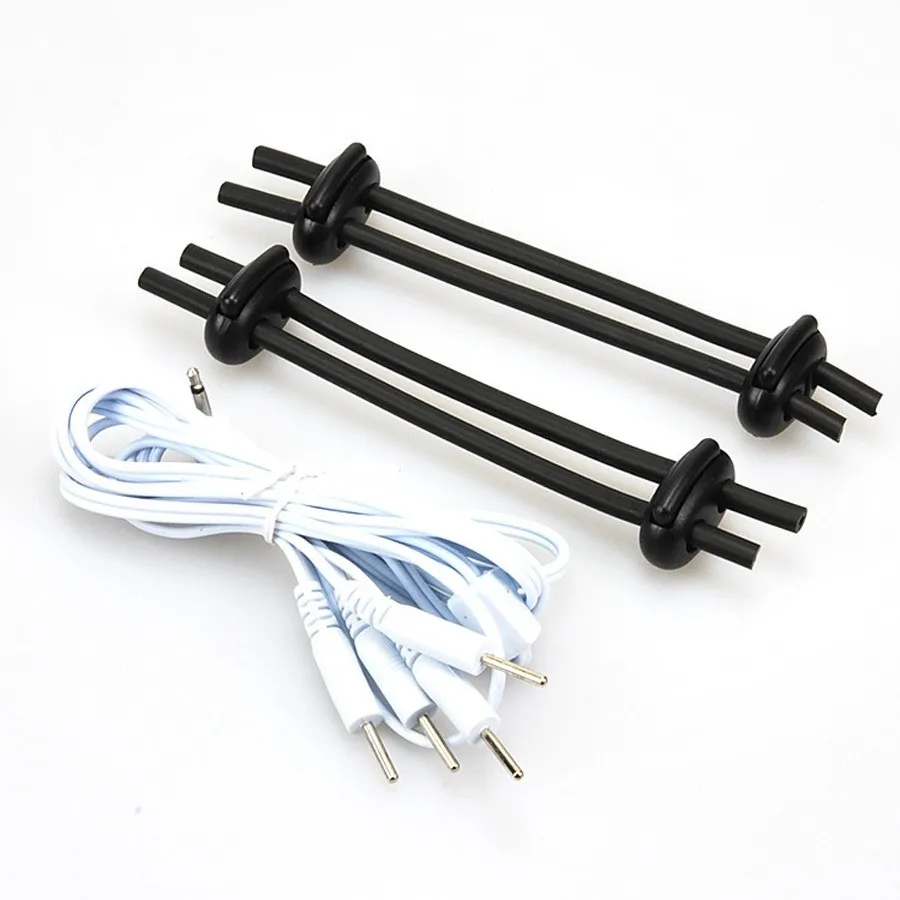 Аксессуары с электрическим током Силиконовое кольцо для пениса электро-шок