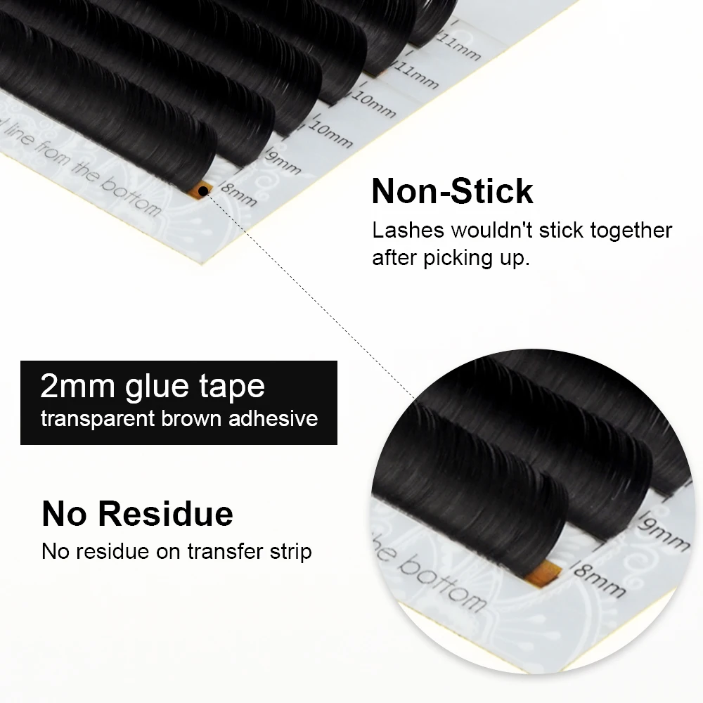 Накладные ресницы LAGEE в виде плоского эллипса накладные форме естественные