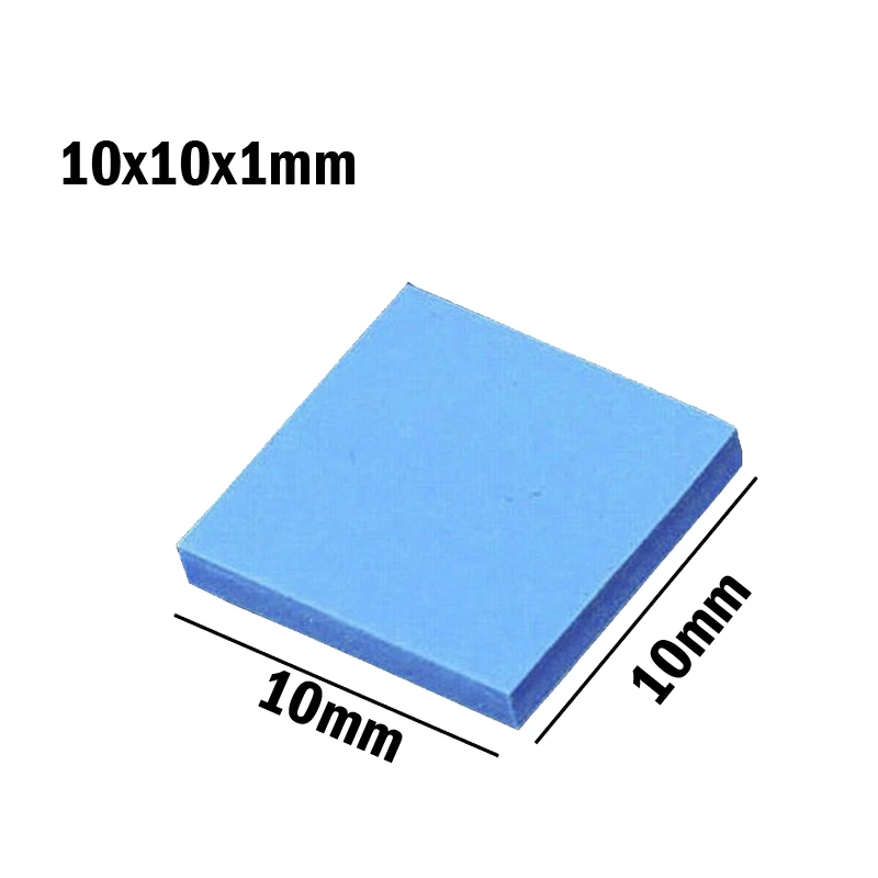 50 шт. силиконовые термопасты 10x10x1 мм|silicone conduction|thermal pasteheatsink silicone |