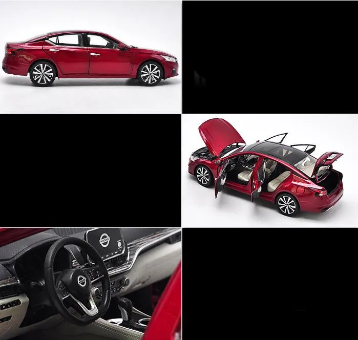 1:18 Масштаб NISSAN ALTIMA 7 усовершенствованная модель автомобиля из сплава, литая металлическая модель игрушечного автомобиля, Коллекционная модель