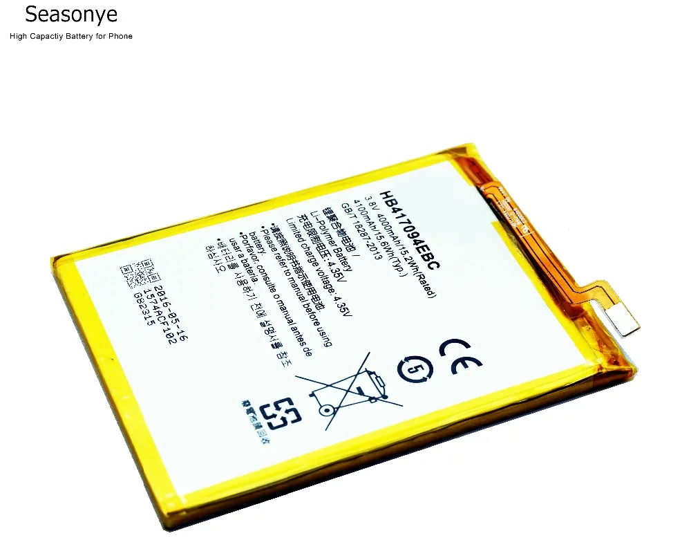 Seasonye HB417094EBC 4000 мАч Батарея для Huawei Ascend Mate 7 mate7 MT7 tl00 TL10 CL00 UL00 Замена батарей 2 шт./лот