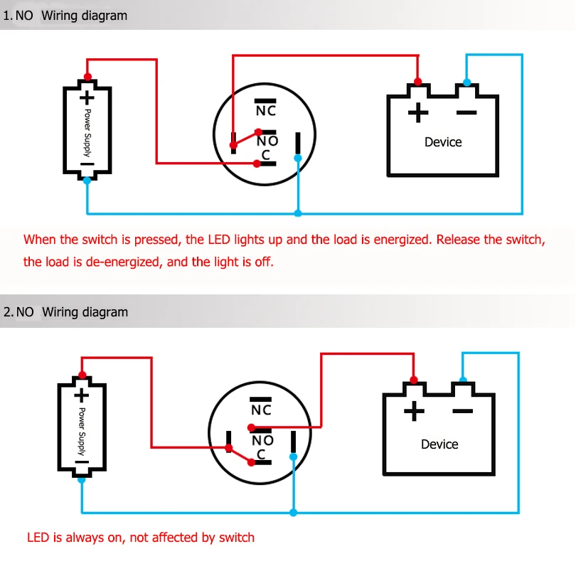 Водонепроницаемый металлический кнопочный переключатель со