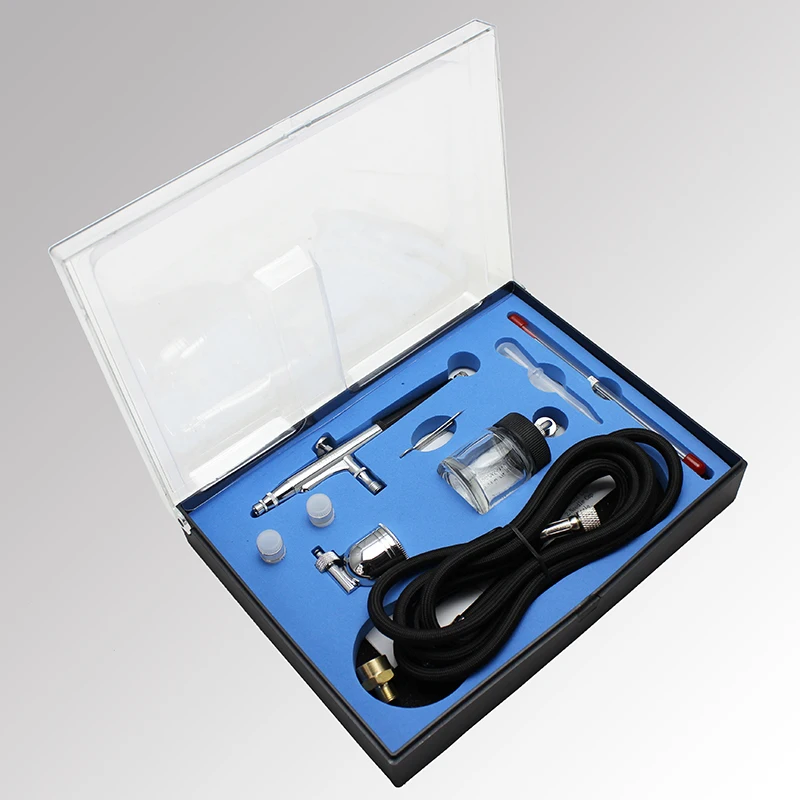 OPHIR Pro 2x пистолет Аэрограф Двойного действия с воздушным компрессором для