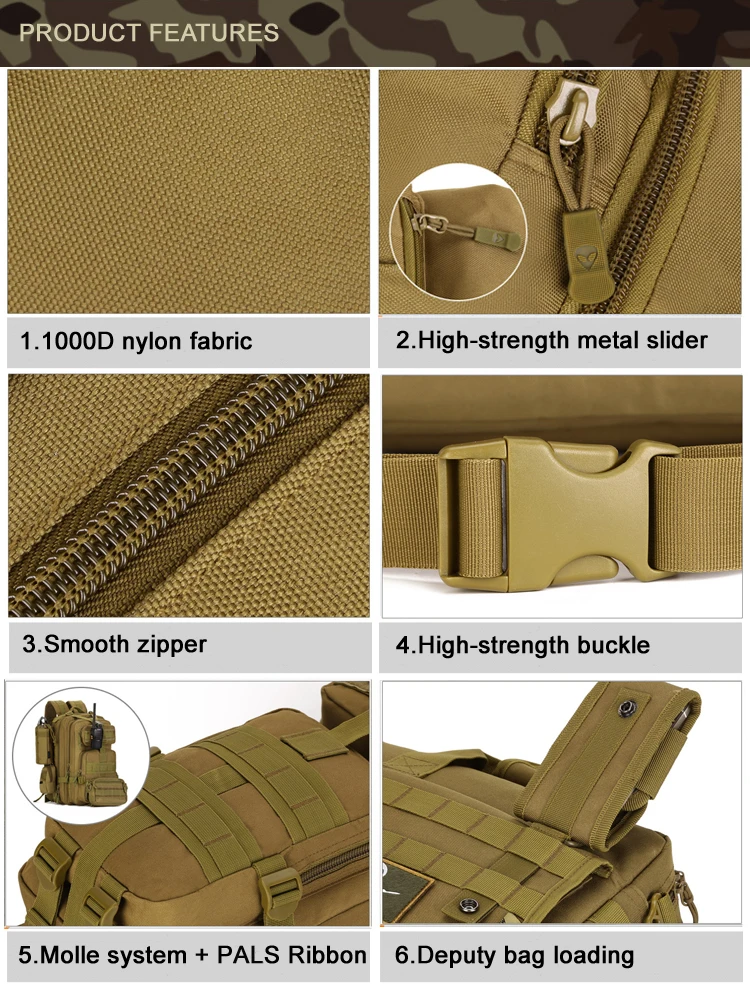 Высокое качество 40L MOLLE многофункциональные военные рюкзаки армейский тактический рюкзак Спортивная Сумка для путешествий кемпинга туризма