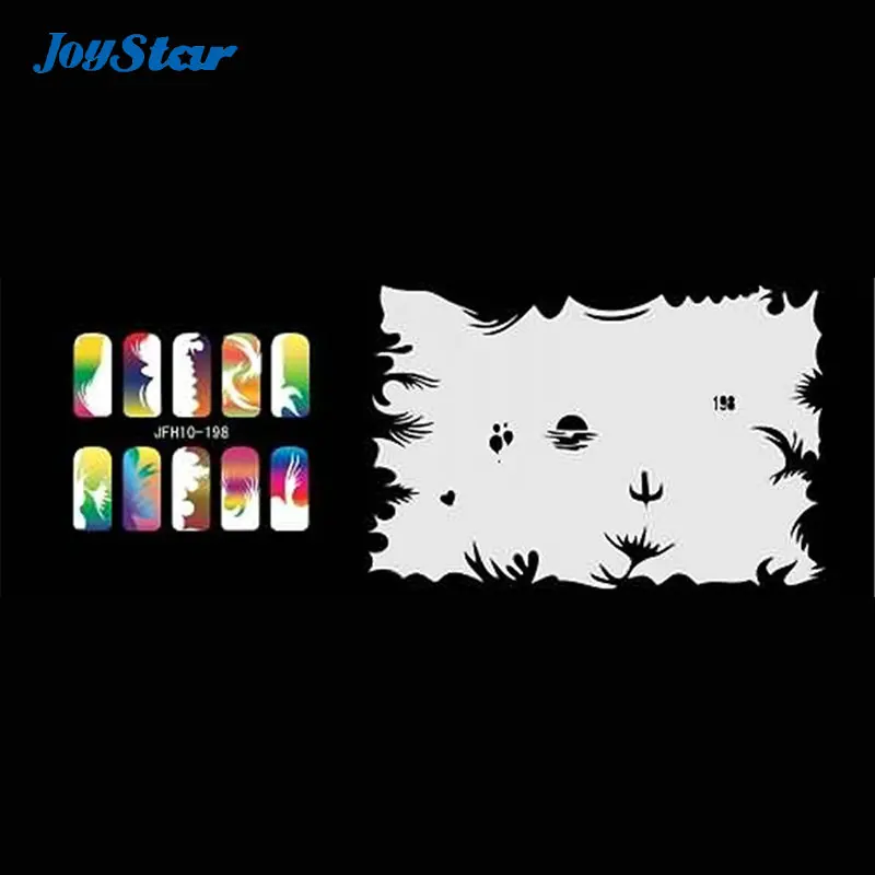 ABEST многоразовый Аэрограф для дизайна ногтей трафарет 400 дизайнов 20 листов