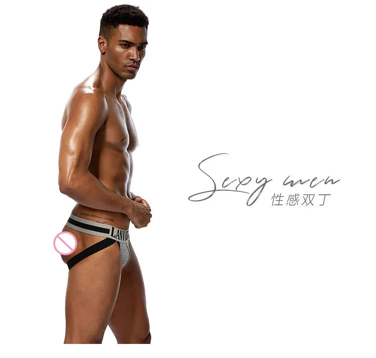 Sexy Men's Jockstrap Thong Male Underwear Soft Tanga Hombre Fashion G-String Men Solid Cueca Gay shorts Briefs Bikini vetement |