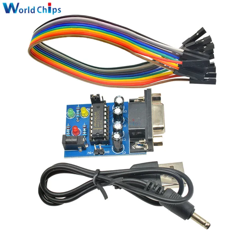 Модуль преобразователя MAX232 RS232 в TTL встроенный модуль передачи MAX232CPE