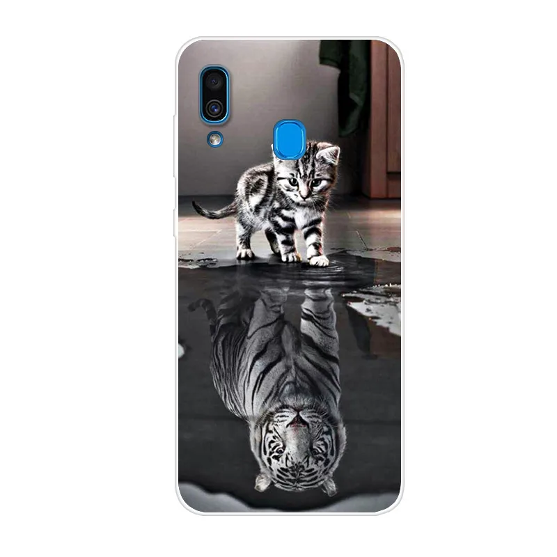 For Samsung A30 Case A20 Painted Soft TPU Clear Bumper Coque Galaxy A 30 20 Cases Silicone Phone Back Cover 2019 |