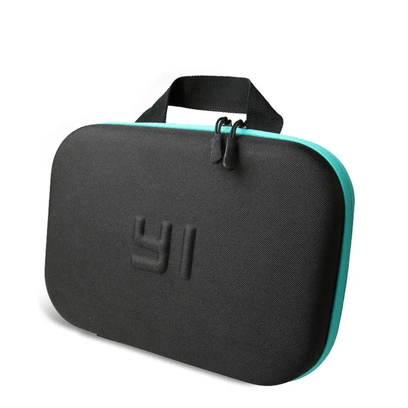bag Чехол для переноски EVA Box сумка для хранения+ палка для селфи монопод для Xiaomi Yi 4k 2 xiaoyi аксессуары для спортивной экшн-камеры - Цвет: bag