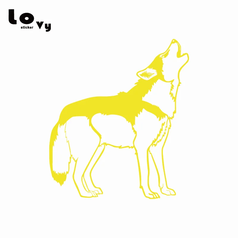 Howling Husky виниловая забавная наклейка для автомобилей мультяшная на автомобиль с