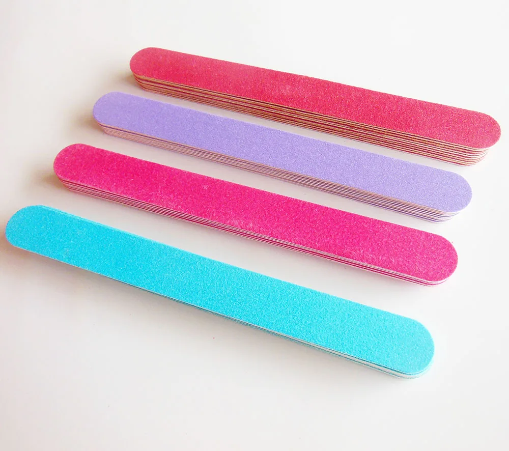 40 шт. разноцветные пилки для ногтей деревянные наждачные доски тонкая пилка