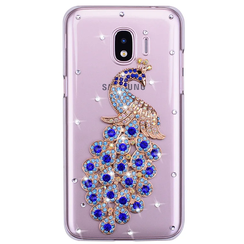 Блестящий цветочный блестящий чехол со стразами для Samsung Galaxy S10 S10e S8 S9 Plus Note 9 8 5 M10