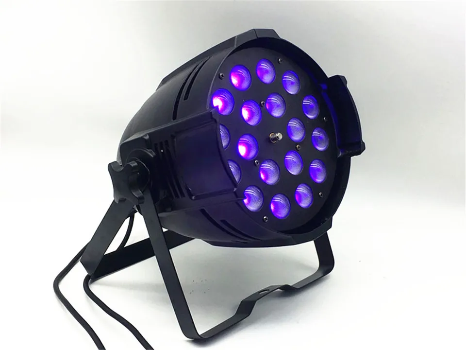 2 pz/lotto 18x18 Вт zoom par luce dmx luci dj 64 rgbwa uv 6in1 led для party дискотека | Лампы и освещение
