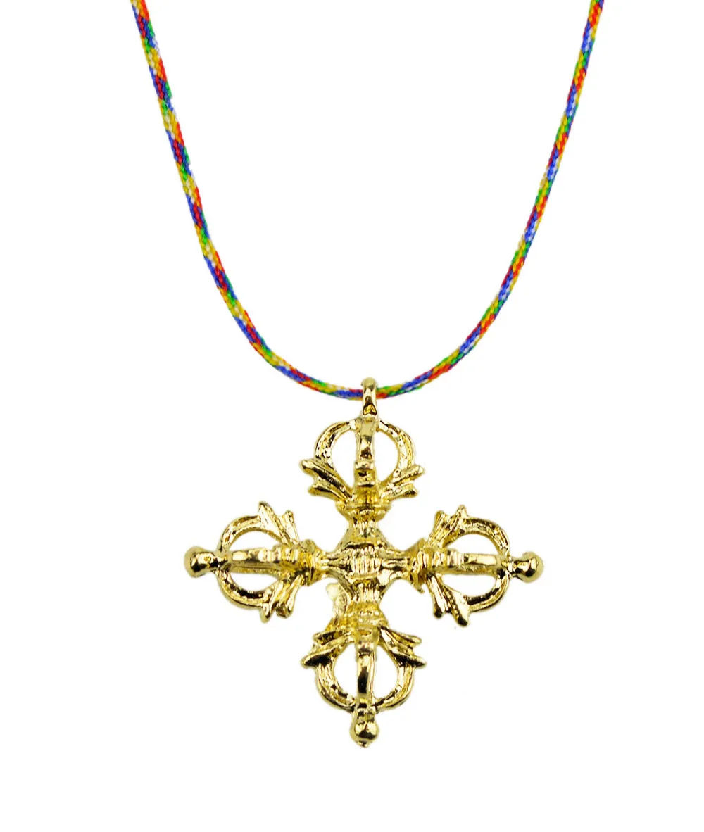 

Тибетский крест дорье, амулет фэн-шуй, ожерелье с 5 элементами, Y1362