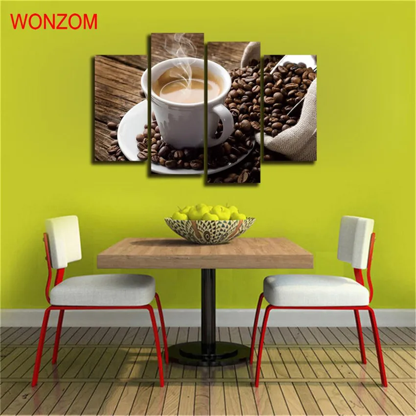 Холст кухня кофе фотографии Современная живопись на искусство Модульная картина