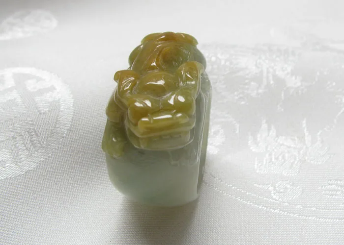 Груз из натуральных семян нефритовых бобов желтая эмерold тянуть это кольцо