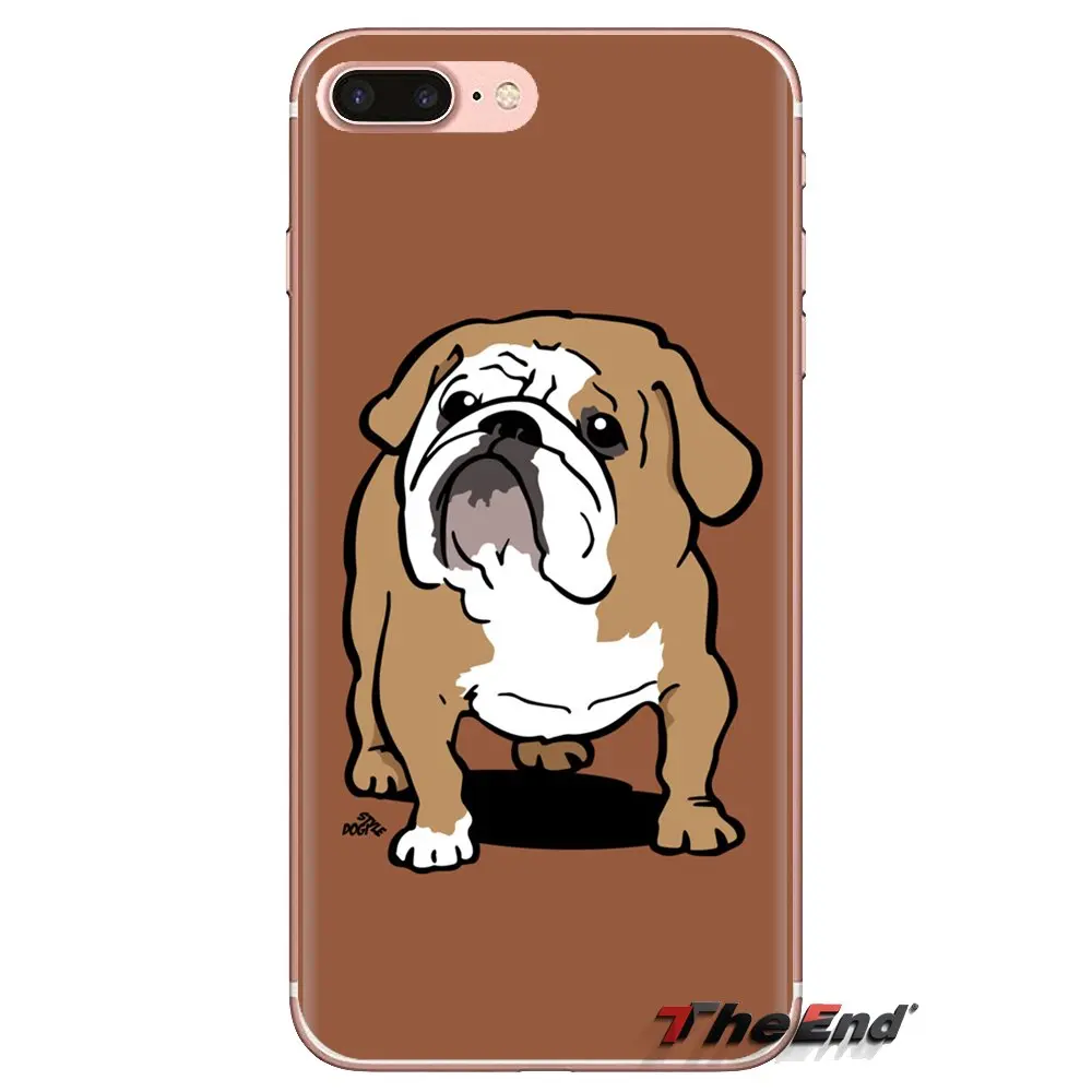 Soft TPU Phone Case Polynesian english bulldog dog For LG Spirit Motorola Moto X4 E4 E5 G5 G5S G6 Z Z2 Z3 G2 G3 C Play Plus Mini |