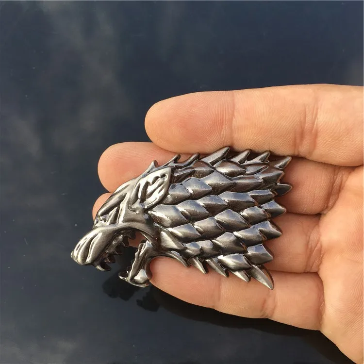 Носорог настройки Игра престолов House STARK Direwolf Семья Тотем металлические эмблемигровые наклейки автоы автомобиля Стикеры Fit Silverado серии F побег 459
