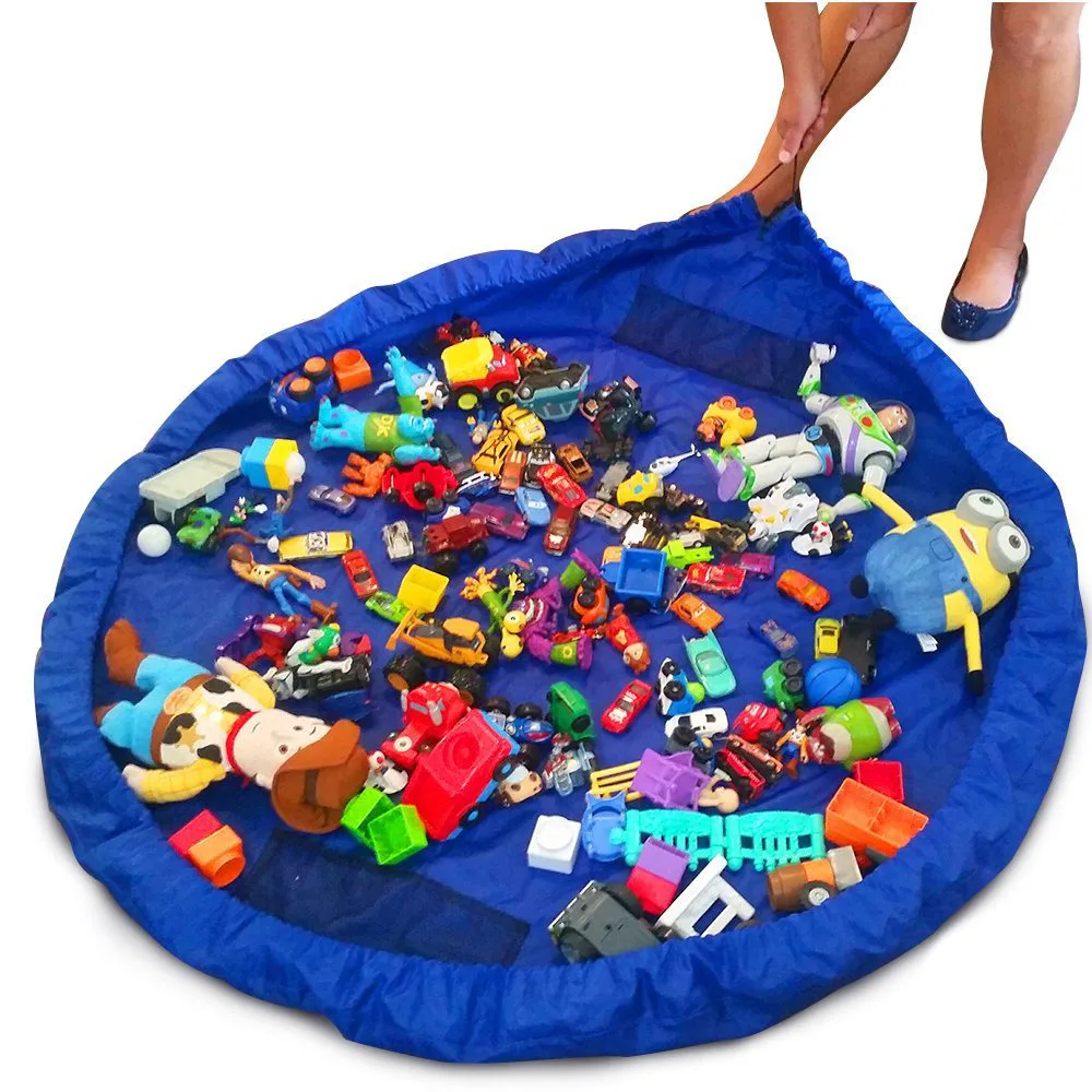 Портативная детская игрушка сумка для хранения игровой коврик Lego игрушки