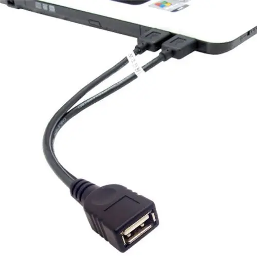 CYDZ BK USB 2.0 Female A to Dual Male Extra Power Data Y Cable for 2.5&quot Hard Disk | Электроника