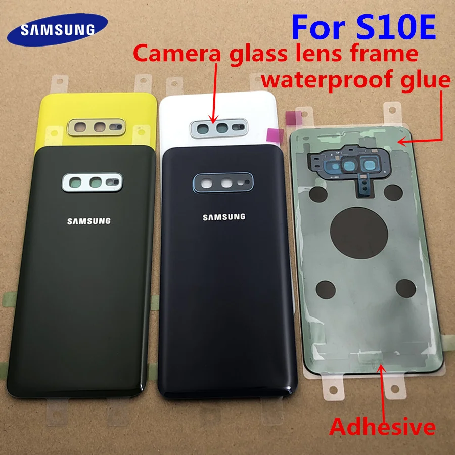 Задняя стеклянная крышка батарейного отсека для SAMSUNG Galaxy S10e G970F задняя корпуса S10E
