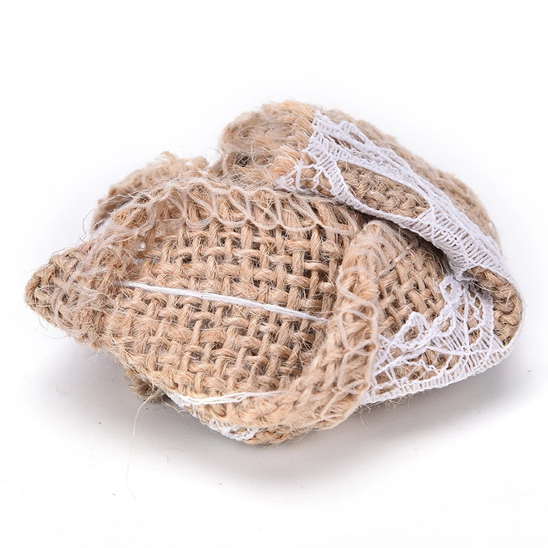 1 шт. винтажный букет из мешковины ручной работы искусственные розы джутовый