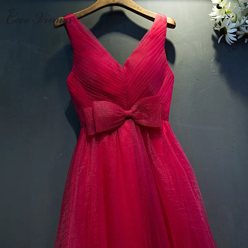 C.V сексуальное вечернее платье с v образным вырезом женское на бретелях средней