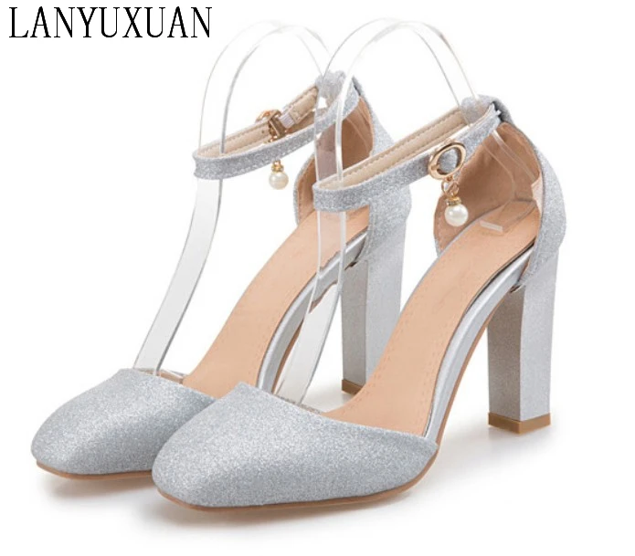 Женские босоножки на очень высоком каблуке туфли лодочки большого размера 31 45