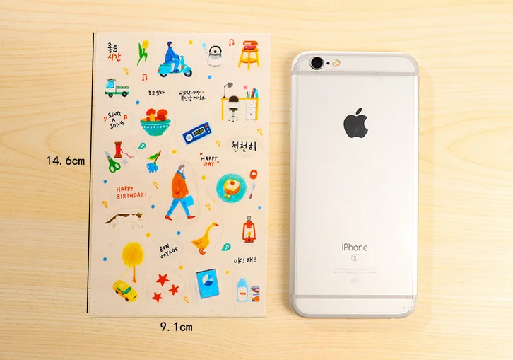 6 шт. органайзер-календарь из ПВХ | Канцтовары для офиса и дома